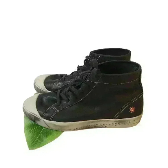 SOFTINOS Isleen Women Soft Leather Hi Top Trainers - Picture 3 of 9